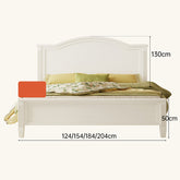 Elegantly Crafted Beige Rubber Wood Bed for Stylish Comfort hglna-1449